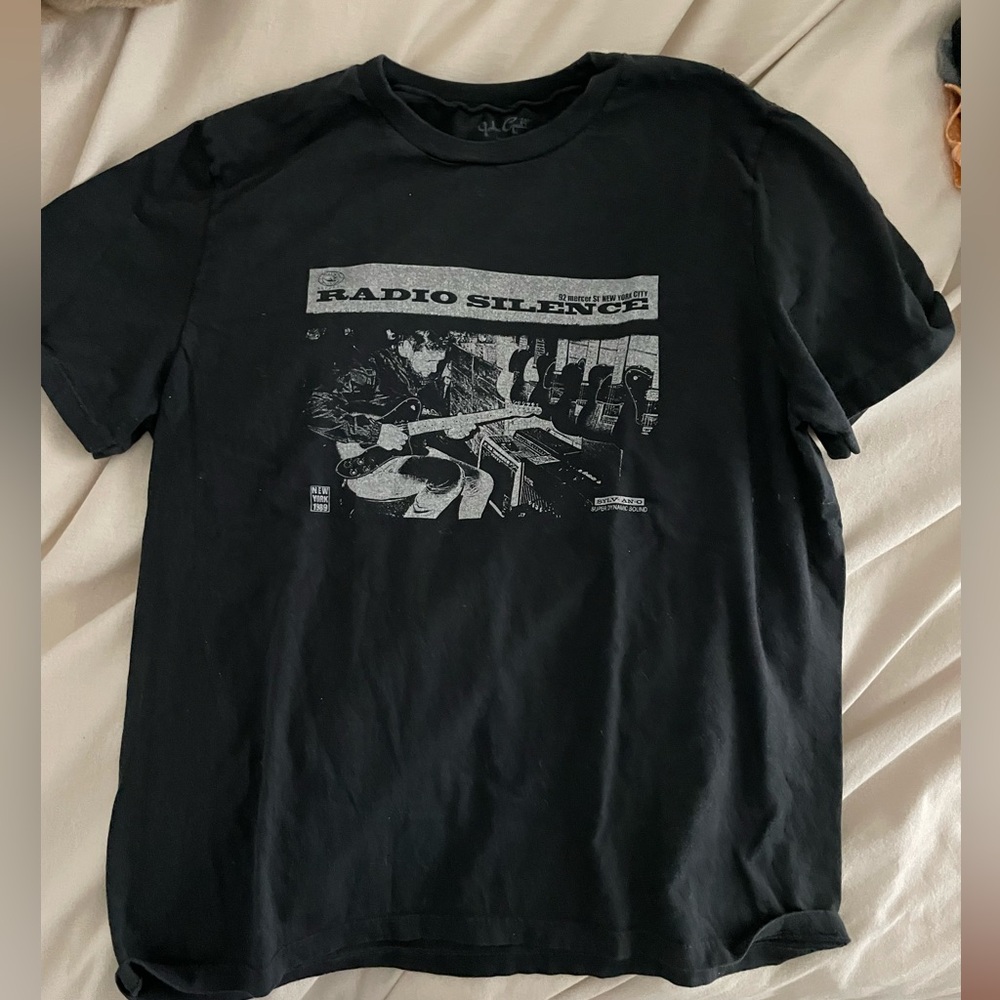 Brandy Melville Black Graphic T-Shirt